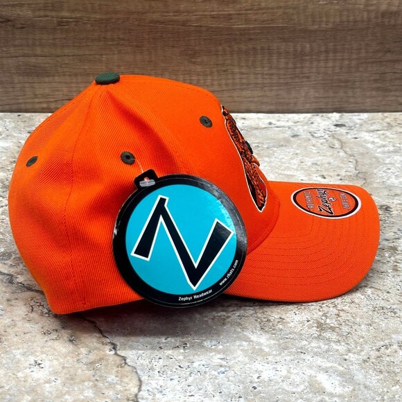 Zephyr FAMU Rattlers Hat Orange Snapback Cap Embroidered Logo NWT - Picture 6 of 11